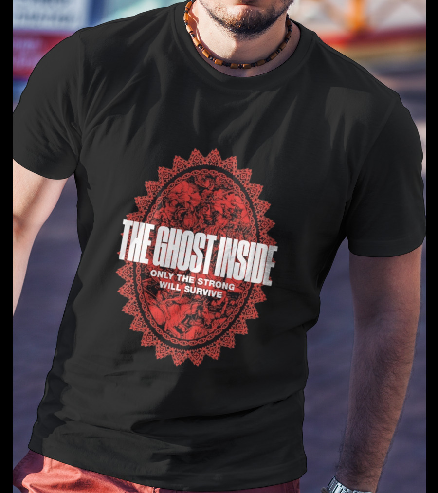 The Ghost Inside Only The Strong Will Survive Red Oval T-Shirt