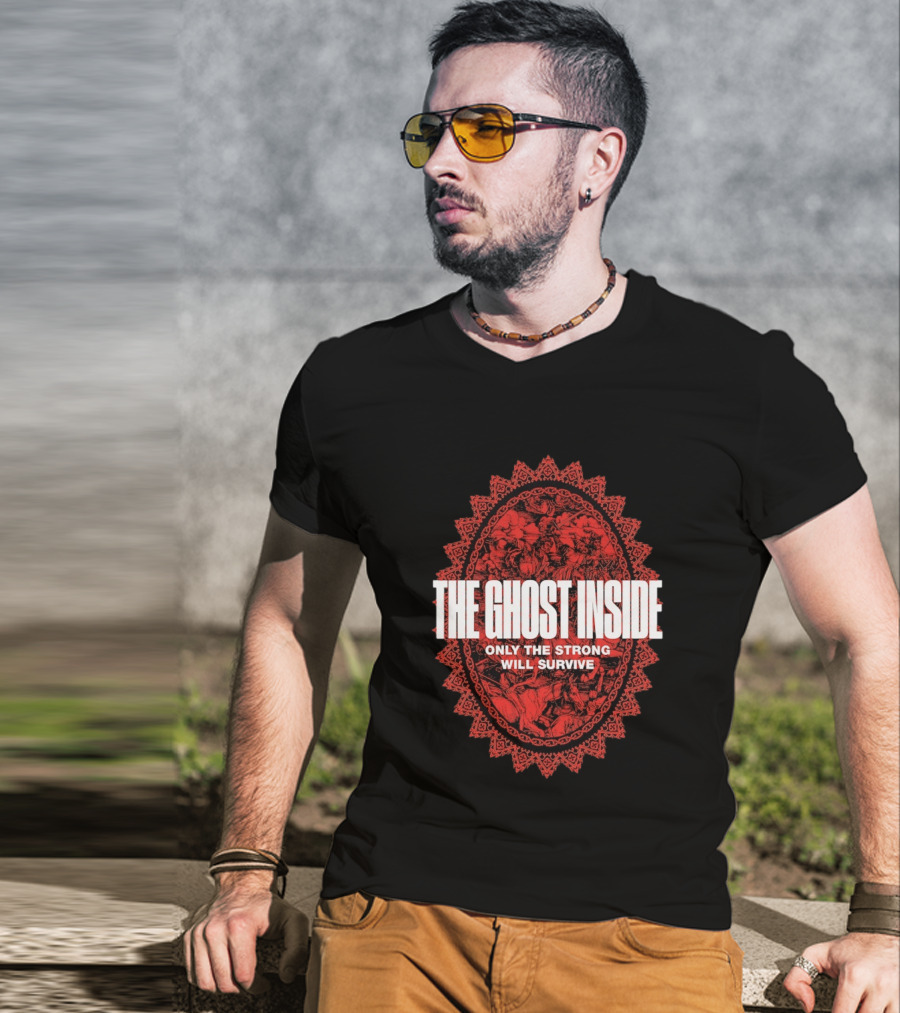 The Ghost Inside Only The Strong Will Survive Red Oval T-Shirt