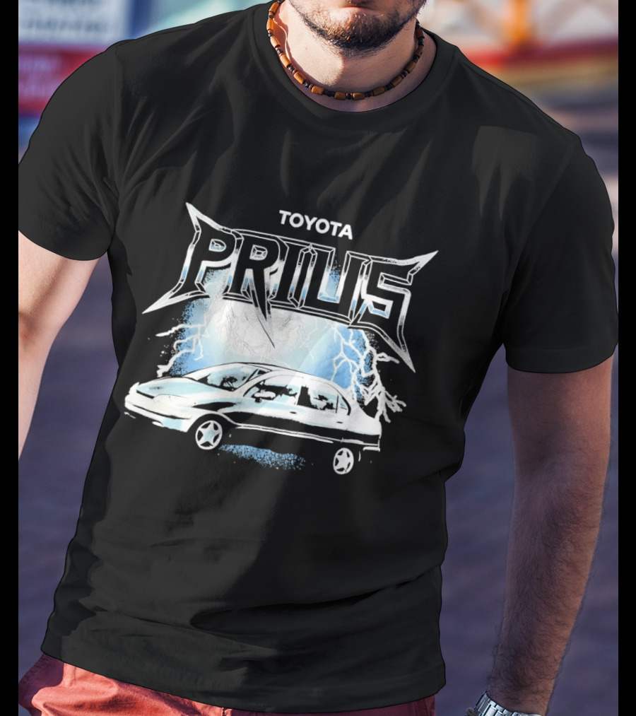 Toyota Prius Lightning Bolt Metal T-Shirt