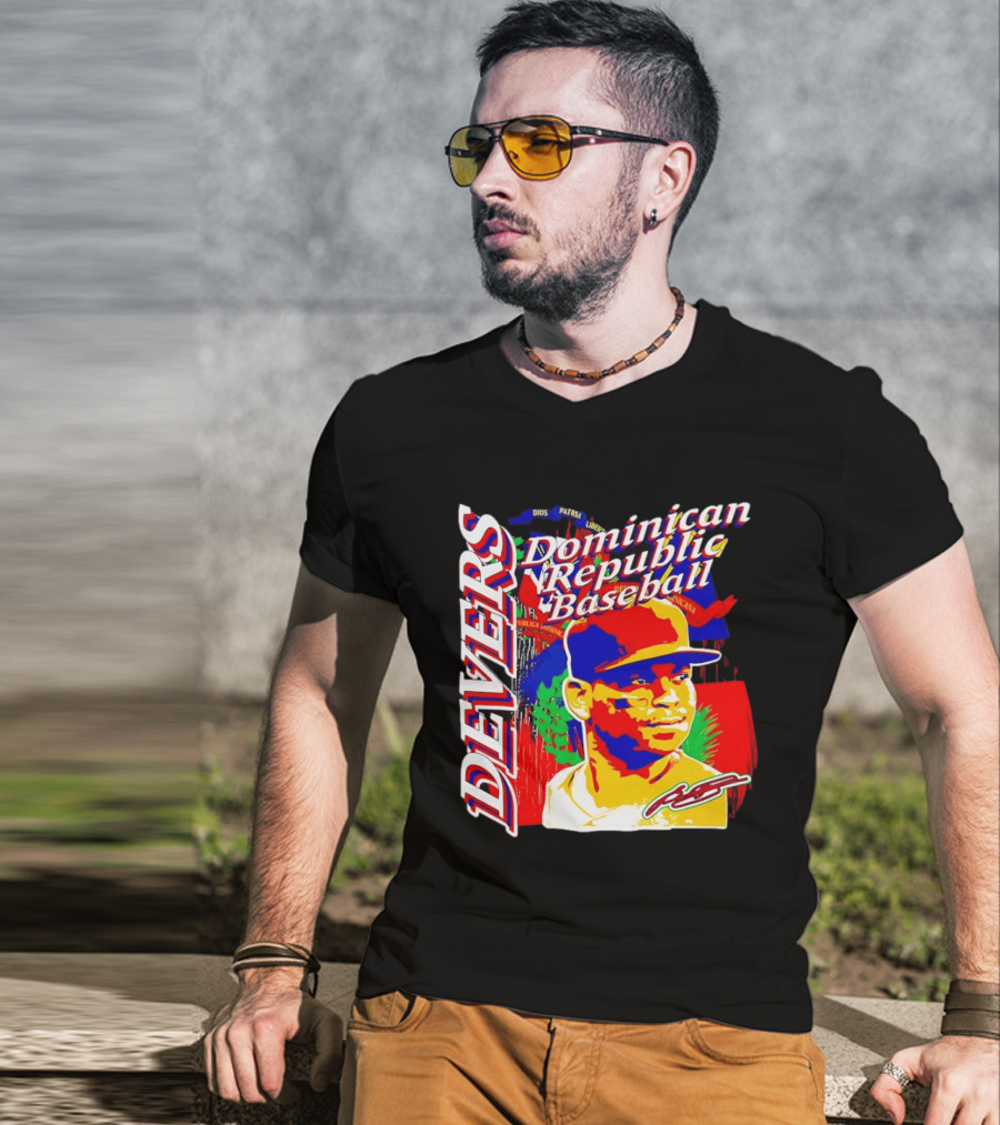 Rafael Devers Dominican Republic Baseball Boston Red Sox T-Shirt