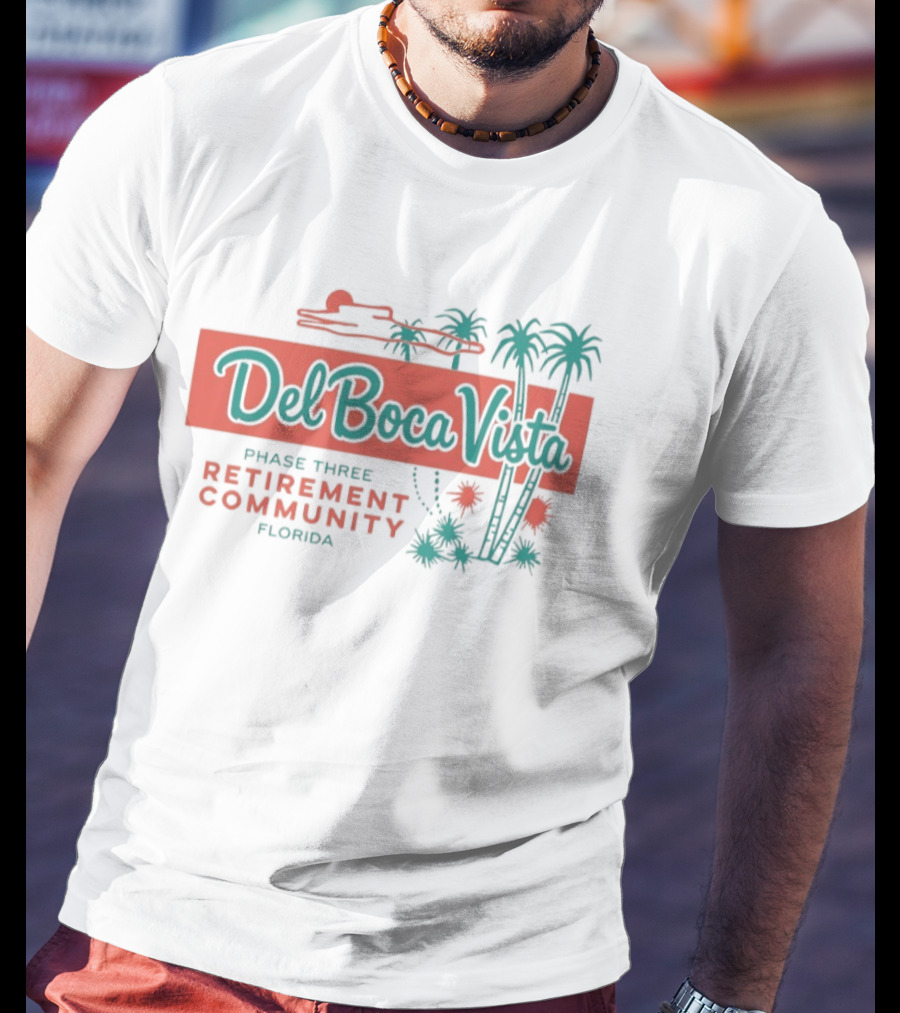 Del Boca Vista Phase Three Retirement Community Florida Palms T-Shirt