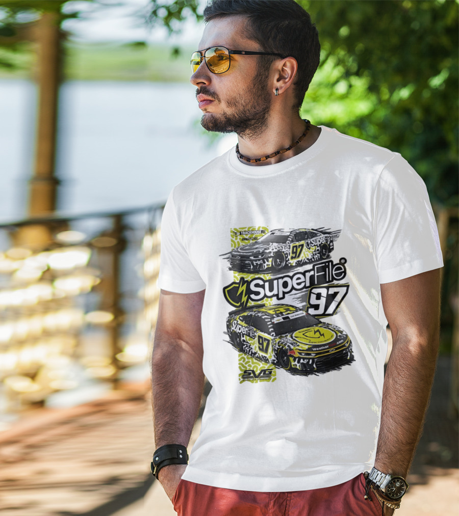 SuperFile 97 Shane Van Gisbergen NASCAR Trackhouse Racing Lefty Out There T-Shirt