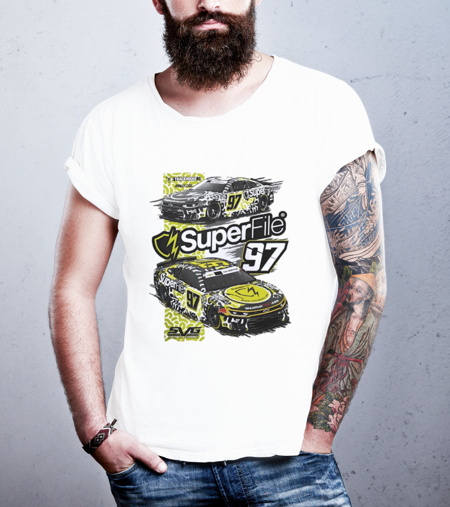 SuperFile 97 Shane Van Gisbergen NASCAR Trackhouse Racing Lefty Out There T-Shirt
