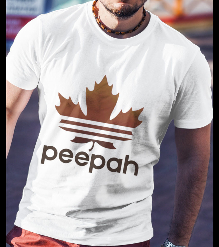 Leaf Peepah Autumn Maple Adidas Parody Peepah T-Shirt