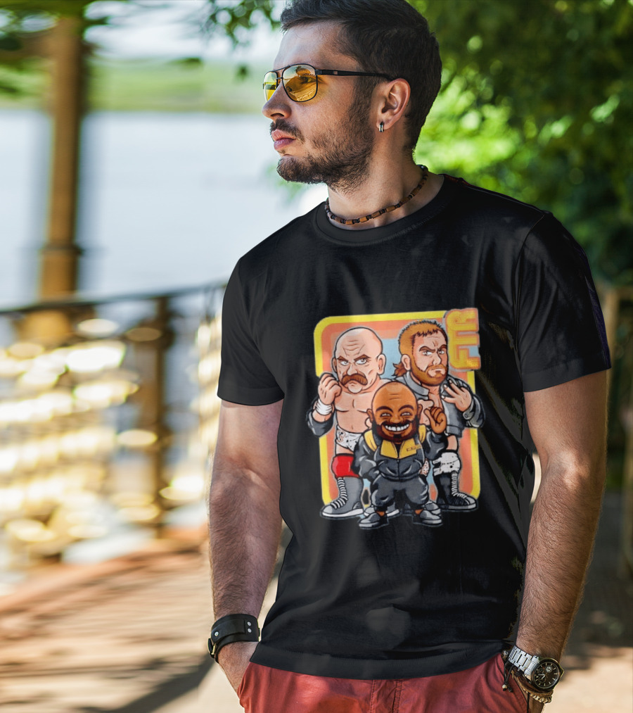 AEW Big Stoke FTR Wrestling Stable Cartoon Characters T-Shirt