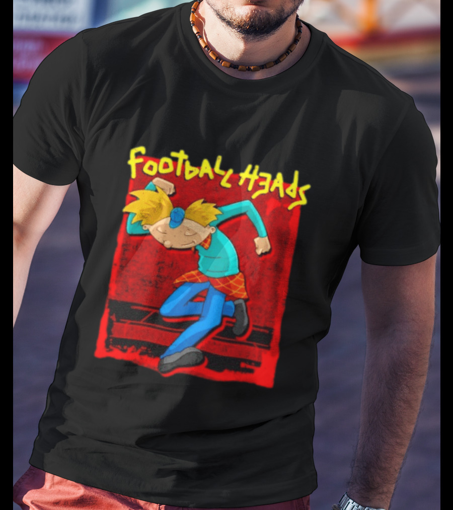 Hey Arnold Football Heads Nickelodeon Classic Cartoon T-Shirt