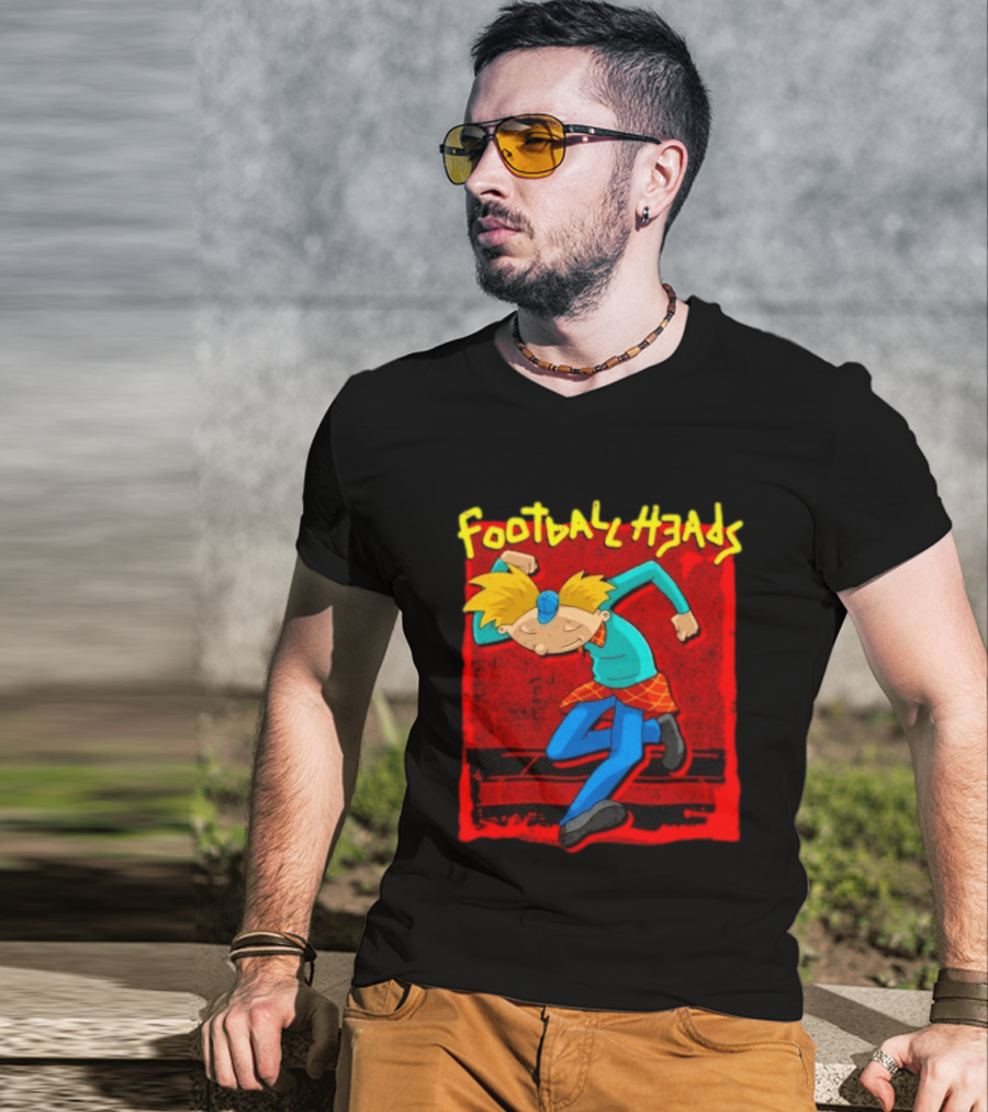Hey Arnold Football Heads Nickelodeon Classic Cartoon T-Shirt