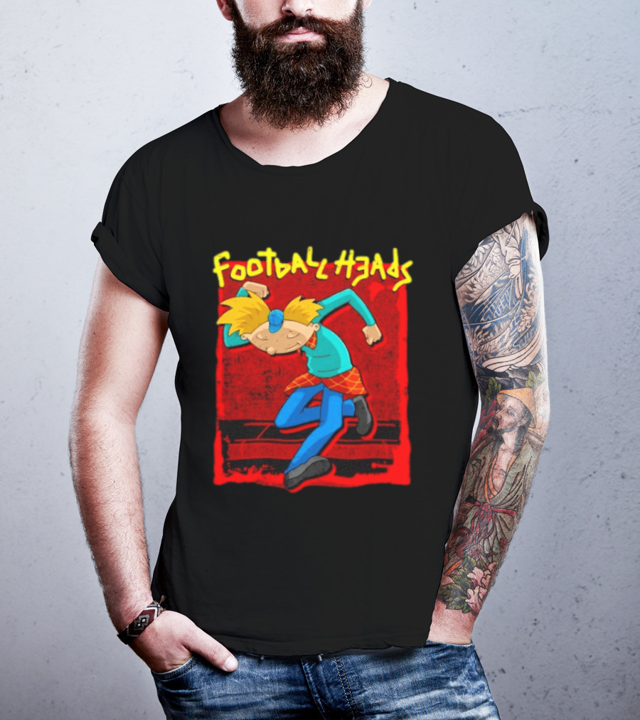 Hey Arnold Football Heads Nickelodeon Classic Cartoon T-Shirt