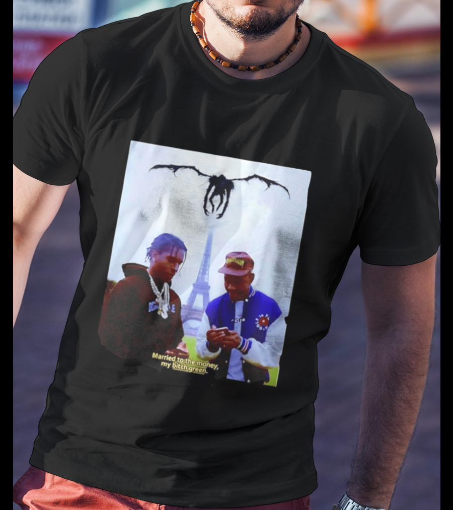 ASAP Rocky Tyler The Creator Eiffel Tower Married To The Money My Bitch Green T-Shirt