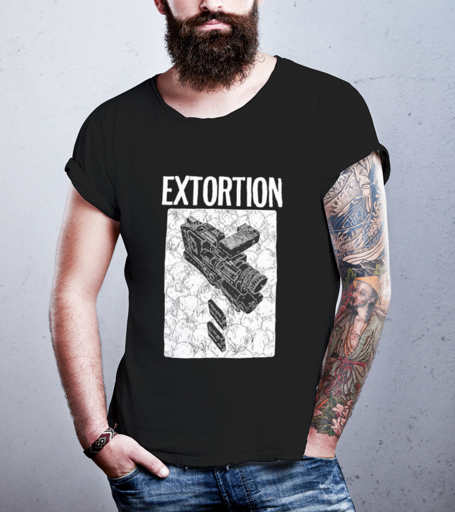 Extortion Band Video Camera Hardcore Punk T-Shirt