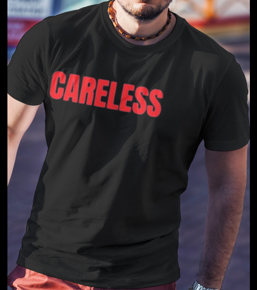 Careless Minimalist Bold Red T-Shirt
