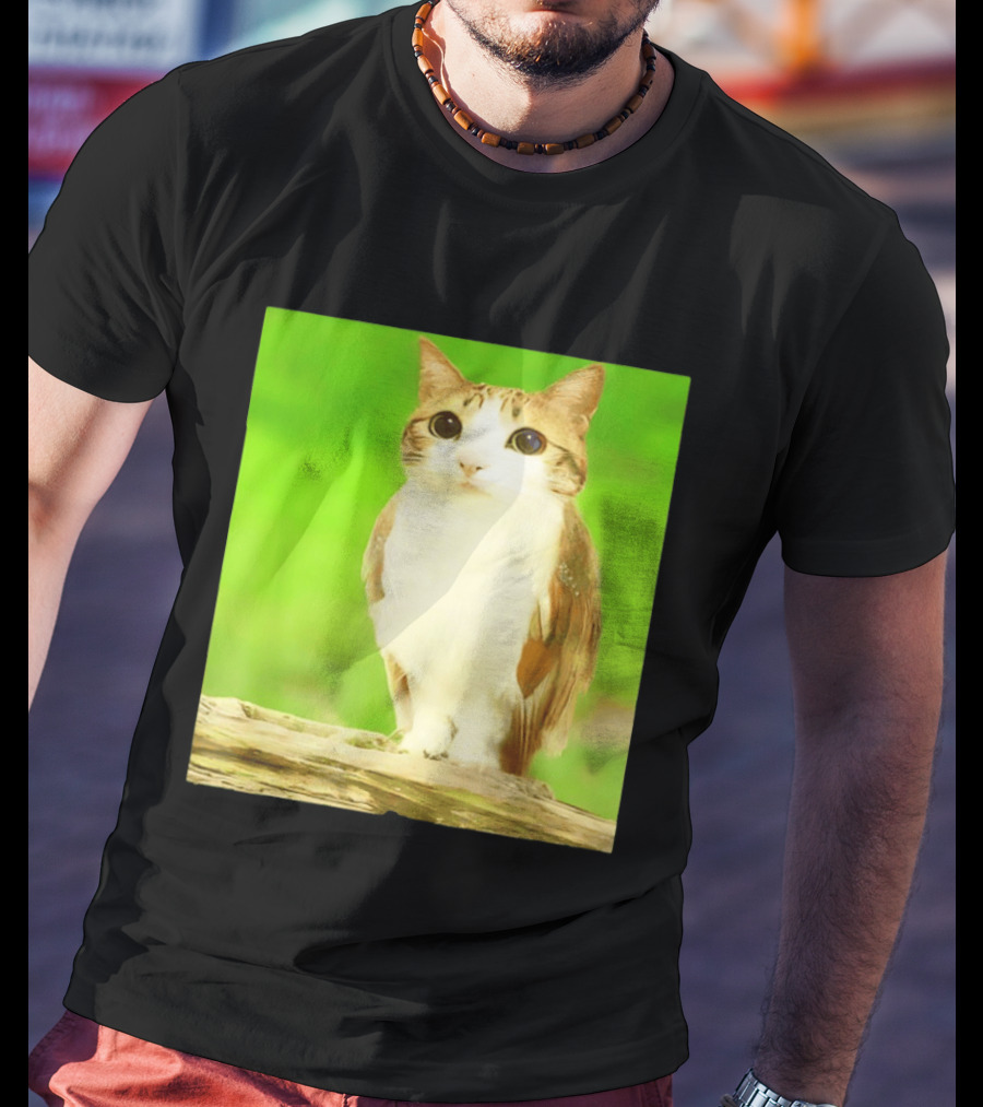 Cat Owl Hybrid Animal Mashup Creature Fusion T-Shirt