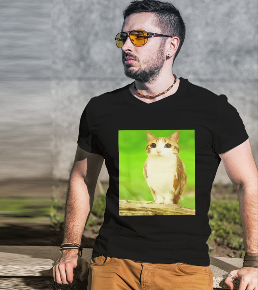 Cat Owl Hybrid Animal Mashup Creature Fusion T-Shirt