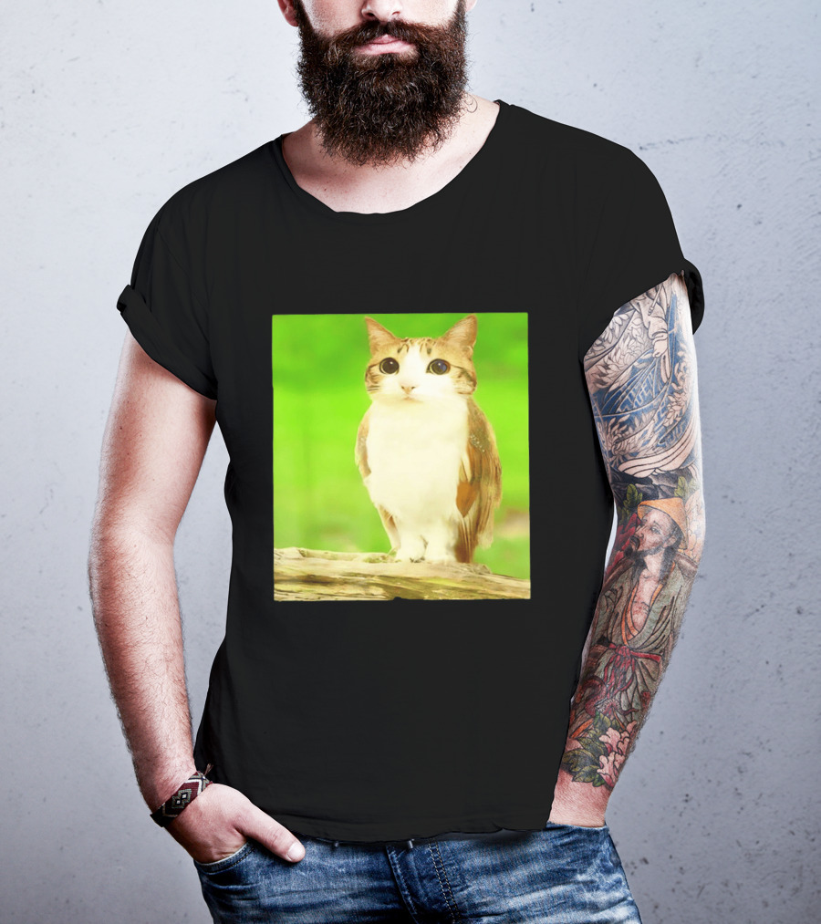 Cat Owl Hybrid Animal Mashup Creature Fusion T-Shirt