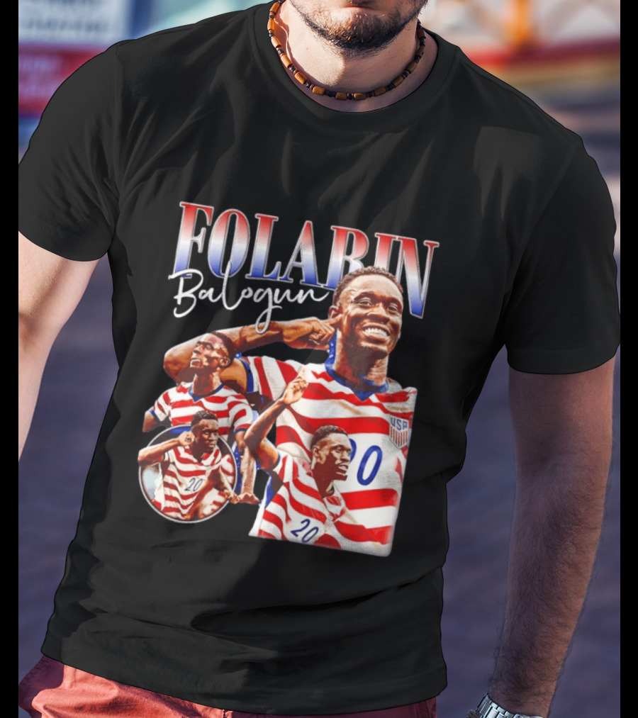 Folarin Balogun USMNT USA Soccer Team 20 Jersey T-Shirt