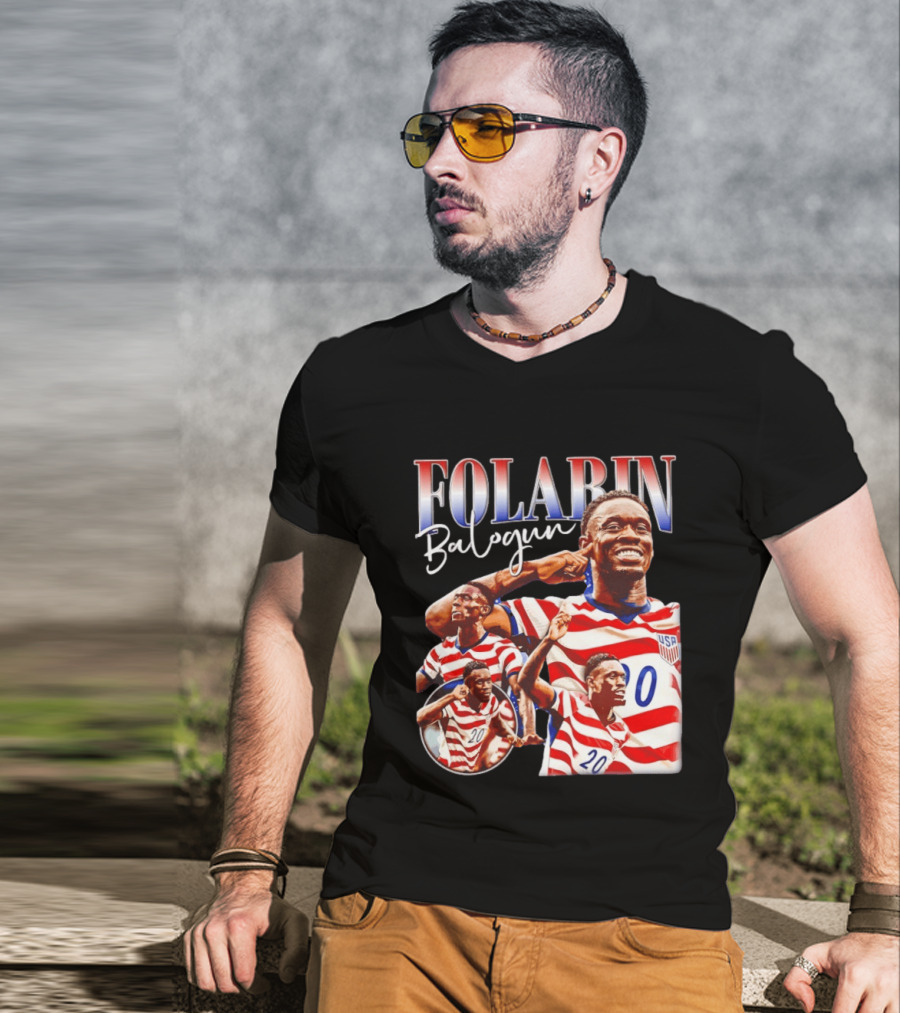 Folarin Balogun USMNT USA Soccer Team 20 Jersey T-Shirt
