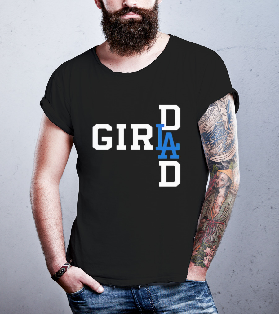 Los Angeles Dodgers MLB Girl Dad Baseball T-Shirt