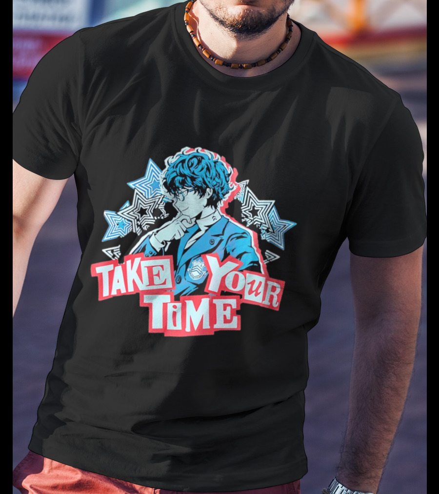 Persona 5 Joker Take Your Time Stars T-Shirt