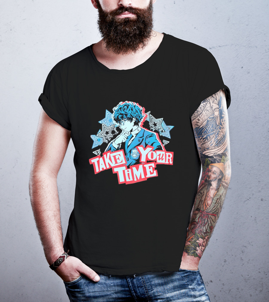 Persona 5 Joker Take Your Time Stars T-Shirt
