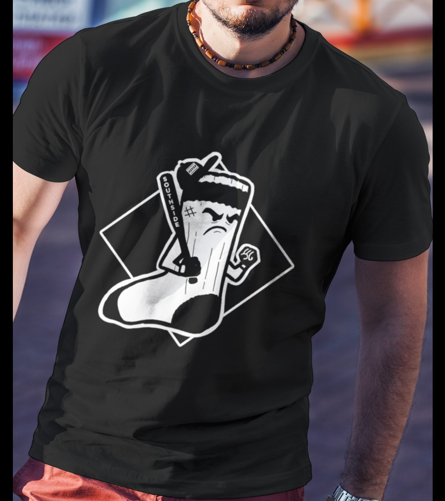 Southside Chicago White Sox CHGO Baseball Bat T-Shirt
