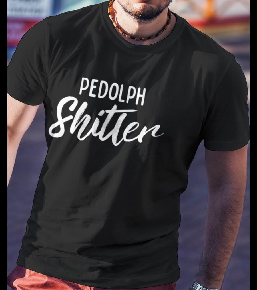 Pedolph Shitler Satire T-Shirt