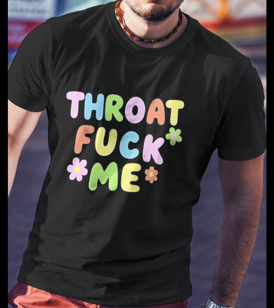 Throat Fuck Me Pastel Y2K Colorful Floral T-Shirt