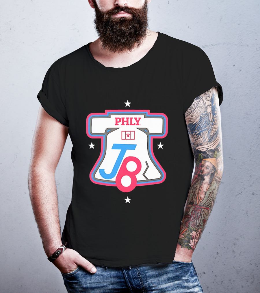 PHLY J8 Liberty Bell Stars Philadelphia Phillies T-Shirt