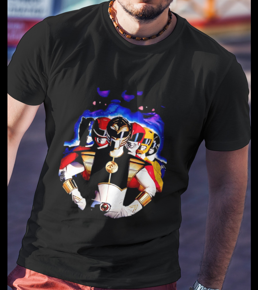 Power Rangers White Ranger Mighty Morphin Team Legacy T-Shirt