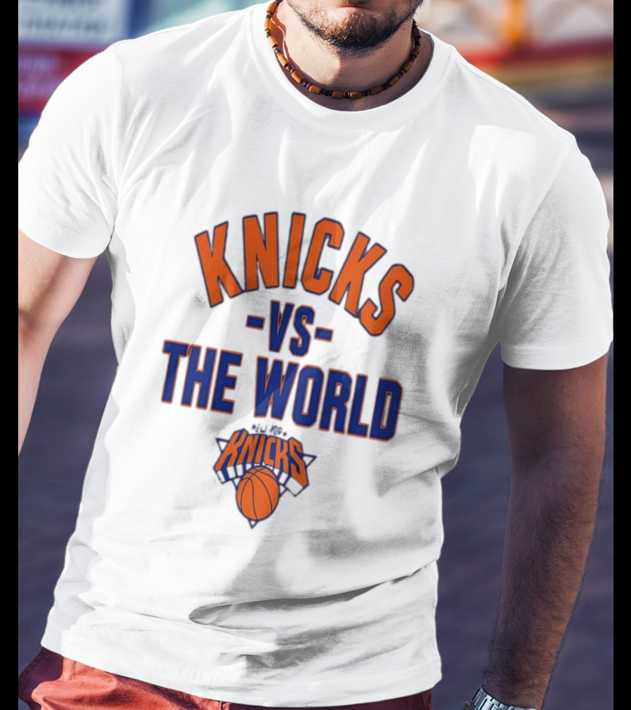 Knicks Vs The World Basketball New York Knicks T-Shirt