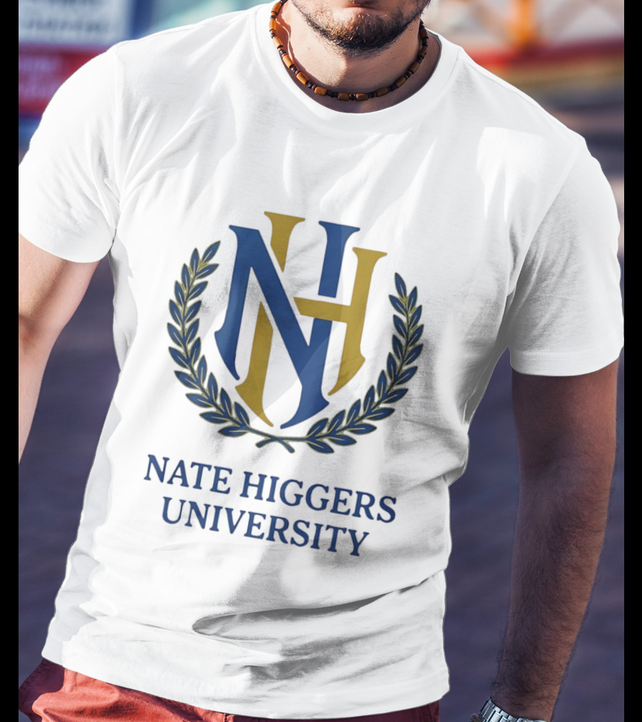 NH University Monogram Crest Laurel T-Shirt