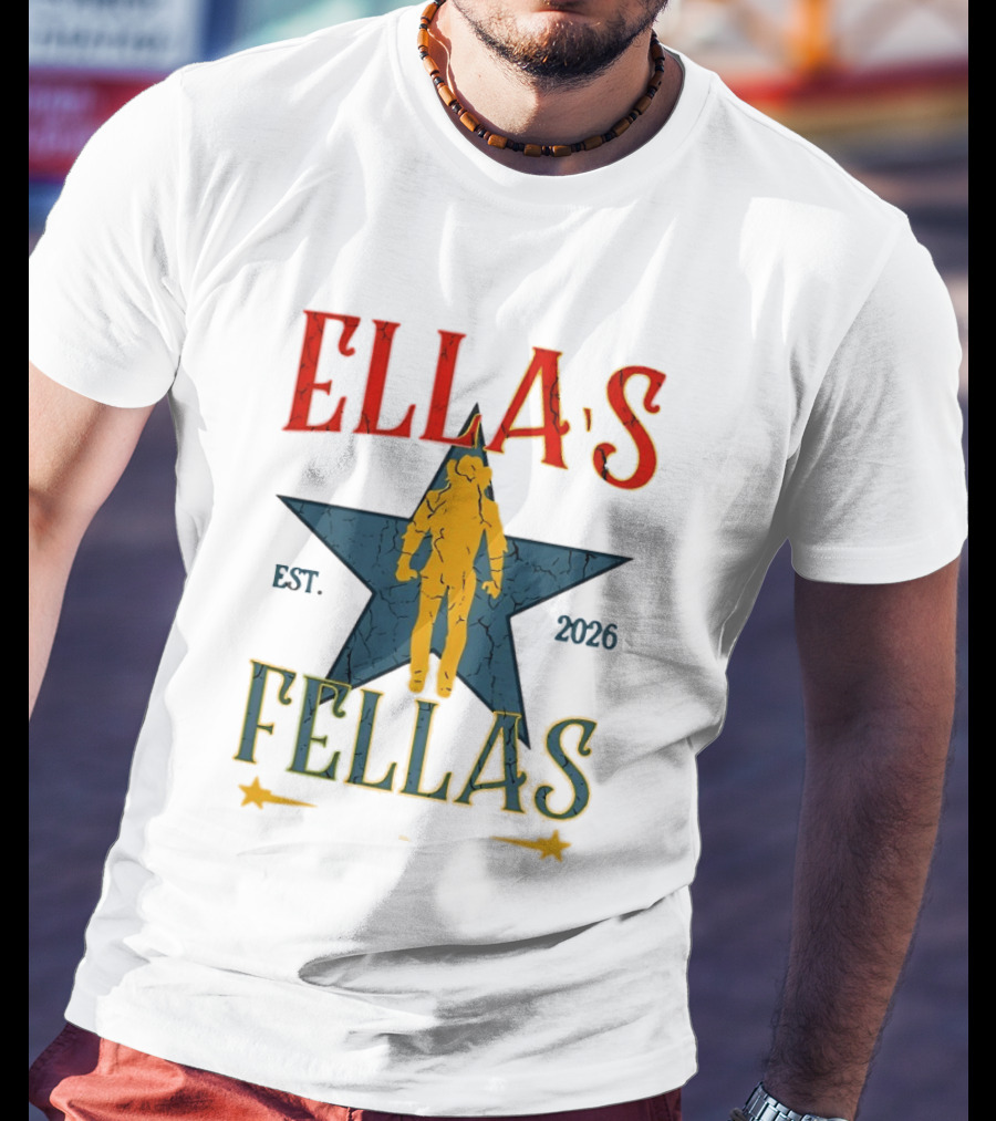 Ella's Fellas Est 2026 Astronaut Star T-Shirt