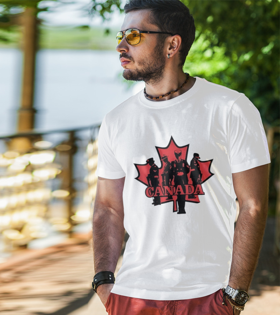 Canada Maple Leaf Uniformed Figures T-Shirt