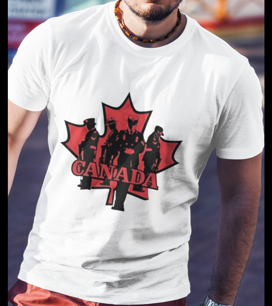 Canada Maple Leaf Uniformed Figures T-Shirt