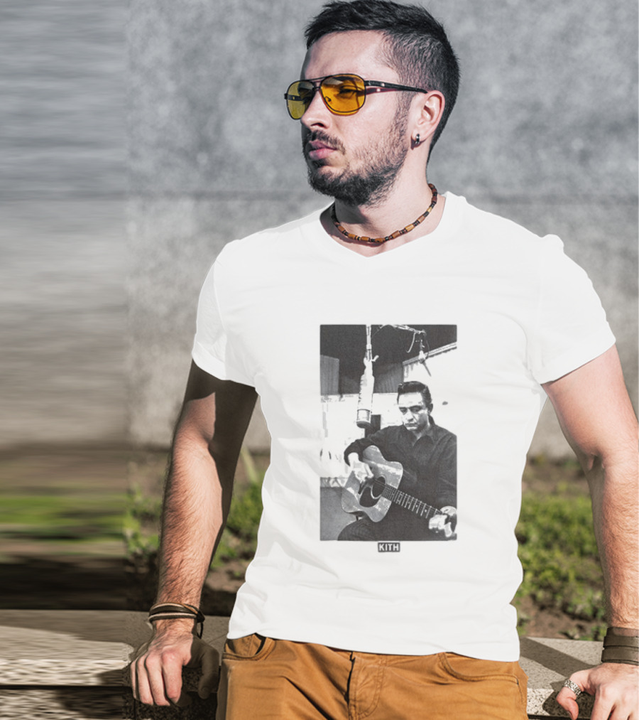 Kith Records Johnny Cash Folsom Prison Retro Music T-Shirt