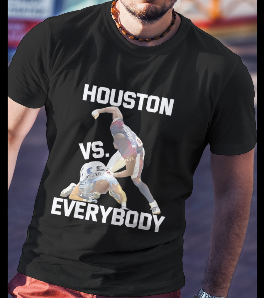 Houston Andre Johnson Vs Cortland Finnegan Everybody Texans Football Rivalry T-Shirt