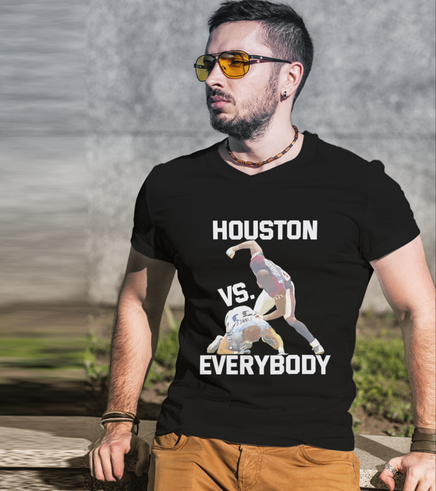 Houston Andre Johnson Vs Cortland Finnegan Everybody Texans Football Rivalry T-Shirt