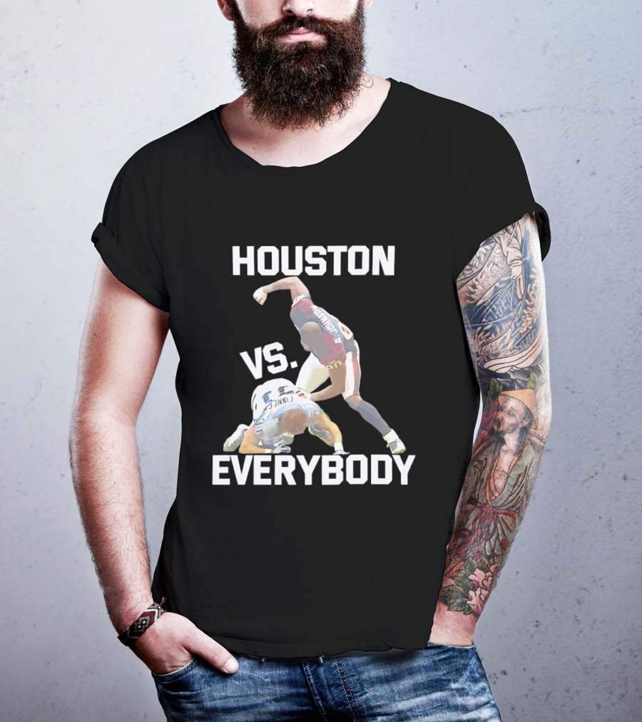 Houston Andre Johnson Vs Cortland Finnegan Everybody Texans Football Rivalry T-Shirt