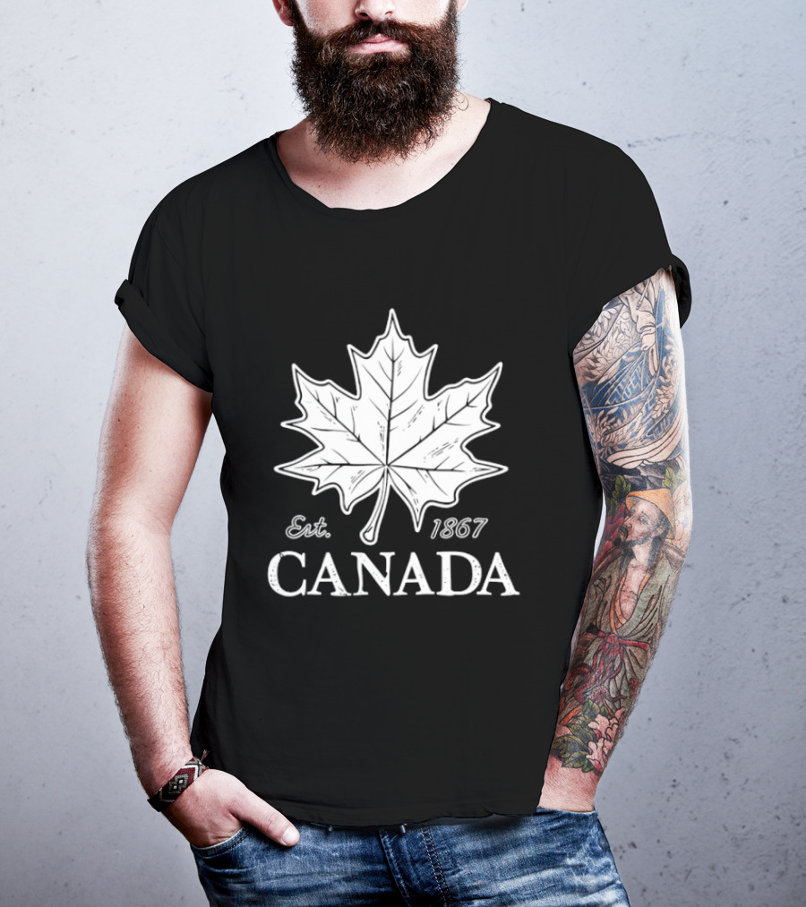 Canada Maple Leaf Est 1867 Canadian Pride T-Shirt