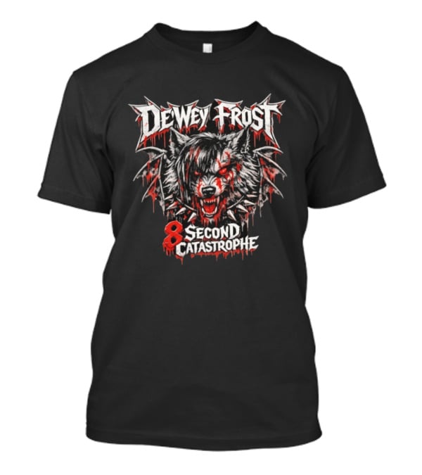 Dewey Frost 8 Second Catastrophe Heavy Metal Wolf T-Shirt