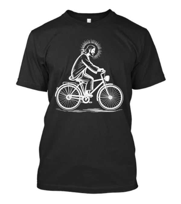 Jesus Christ Bicycle Halo T-Shirt