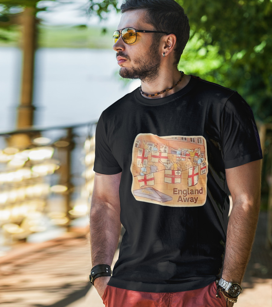 England Away Terrace Cult For King And Country Flag T-Shirt