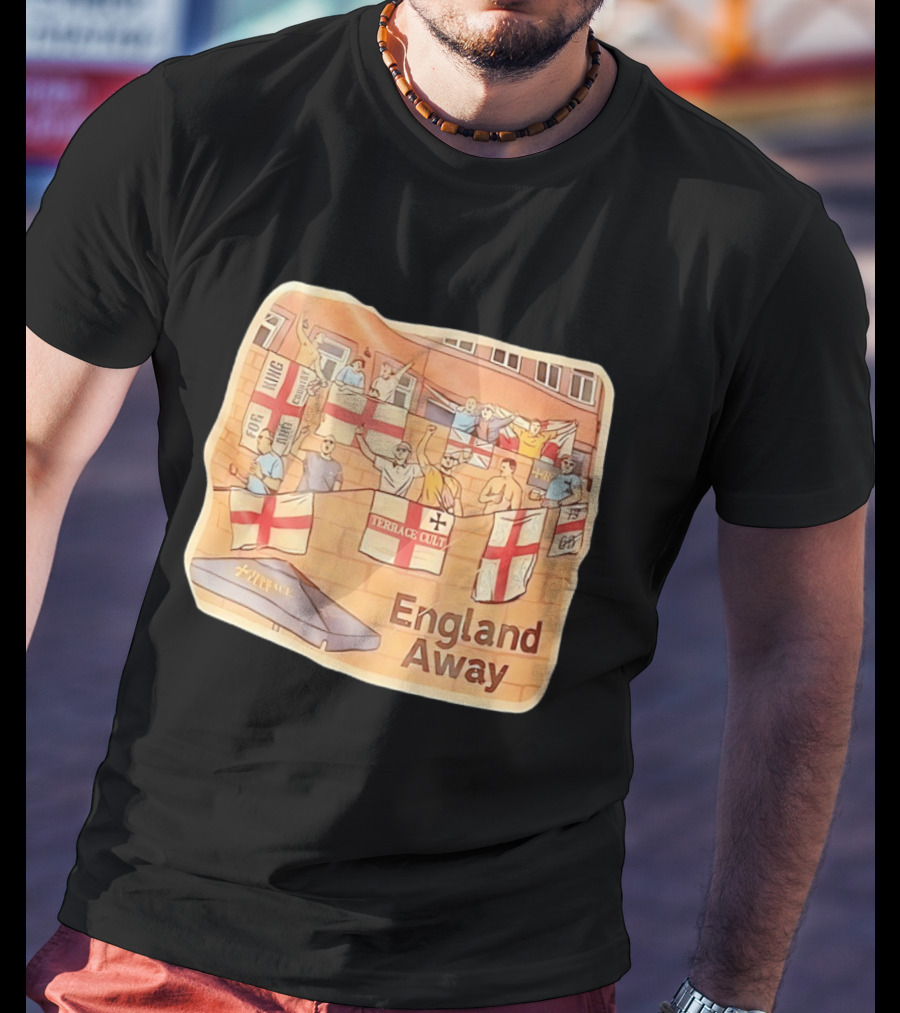 England Away Terrace Cult For King And Country Flag T-Shirt