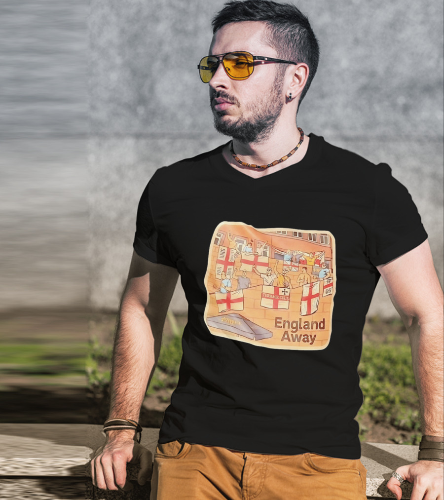 England Away Terrace Cult For King And Country Flag T-Shirt