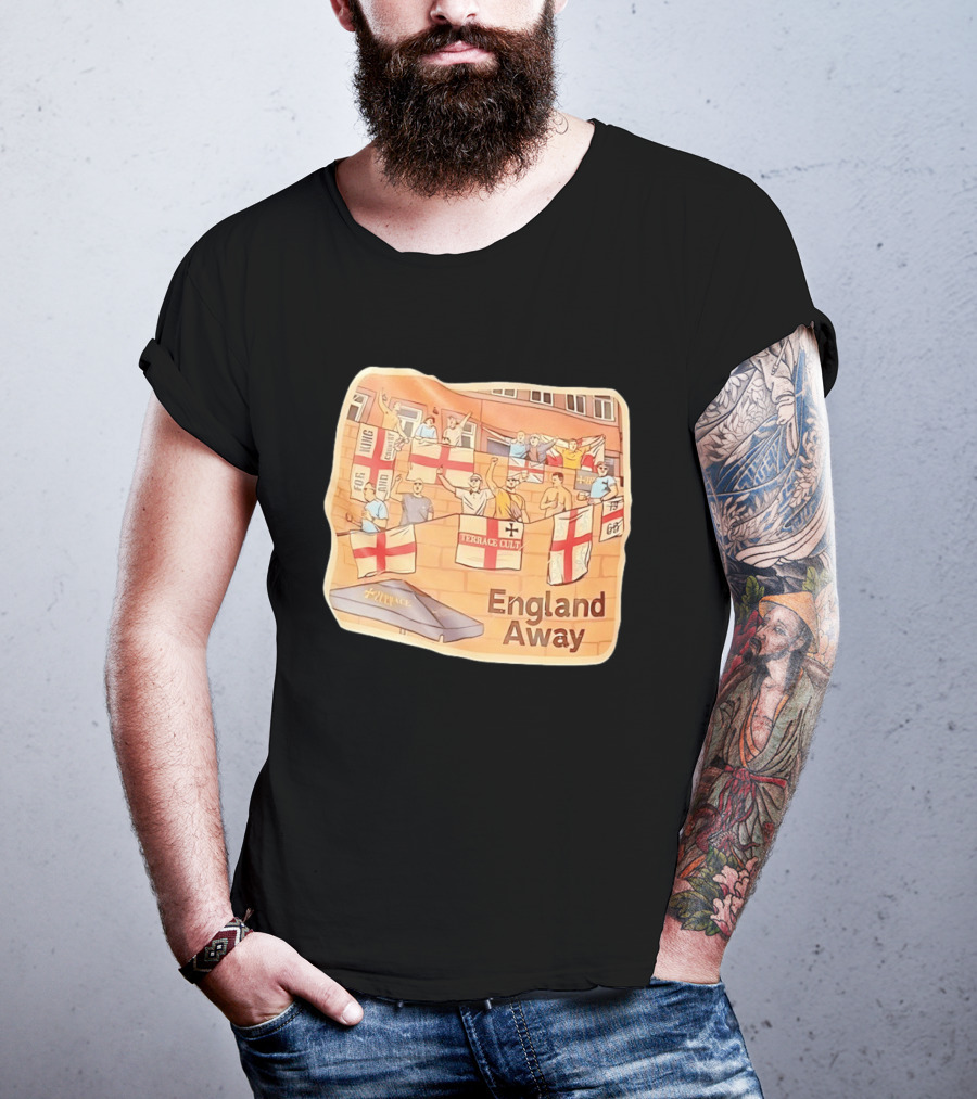 England Away Terrace Cult For King And Country Flag T-Shirt