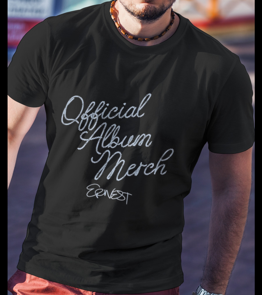 Official Album Merch Ernest Rope Font T-Shirt
