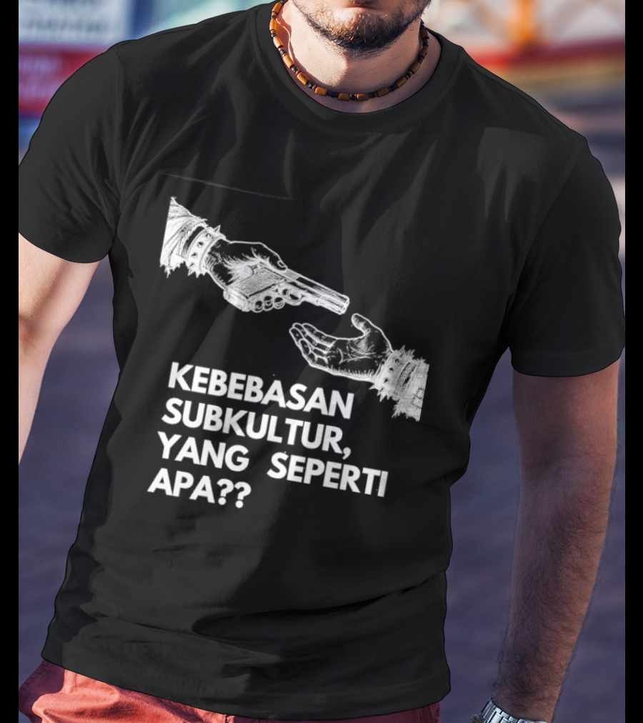 Kebebasan Subkultur Yang Seperti Apa Pertanyaan Tanda Gambar Tangan T-Shirt