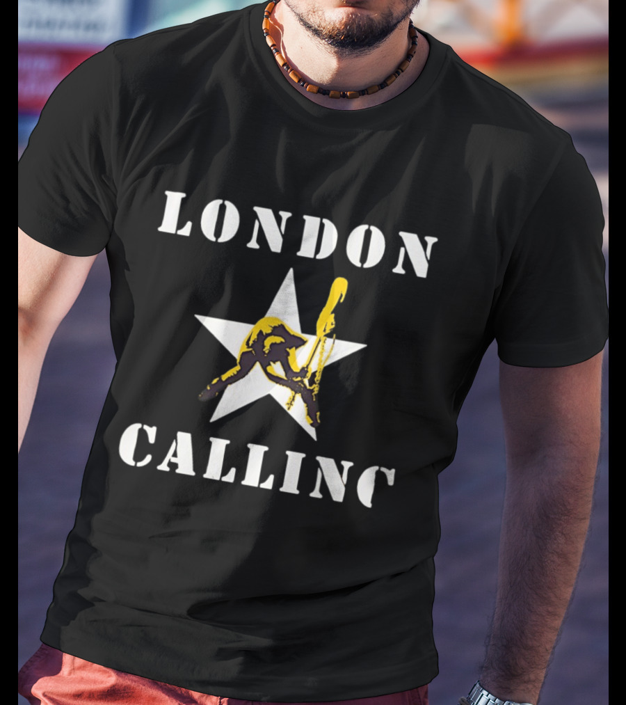 London Calling The Clash Punk Rock Band Star T-Shirt