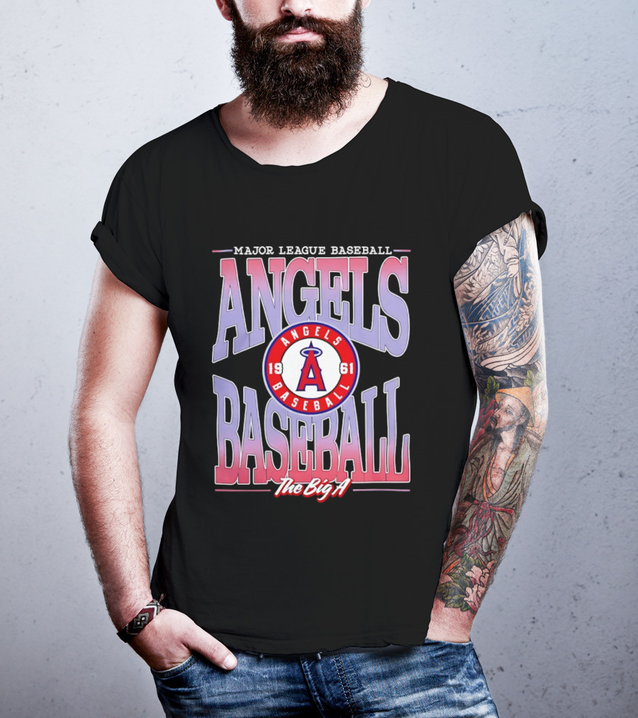 Los Angeles Angels Baseball The Big A 1961 Major League Angels T-Shirt