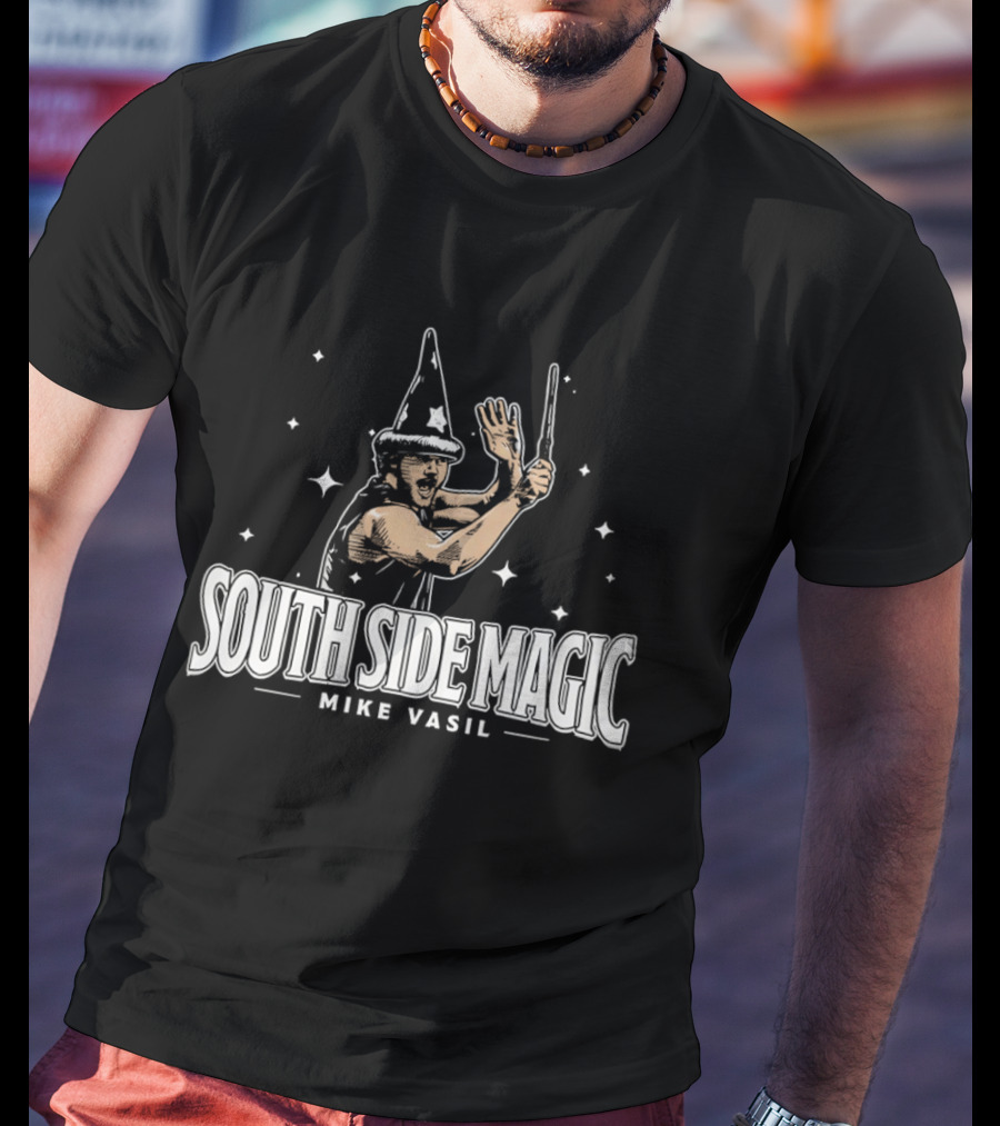 South Side Magic Mike Vasil Wizard Wand T-Shirt