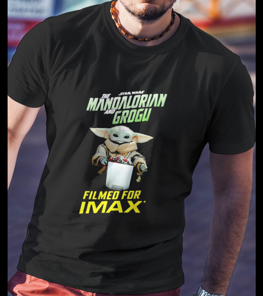 The Mandalorian And Grogu Filmed For IMAX Bucket Scene T-Shirt